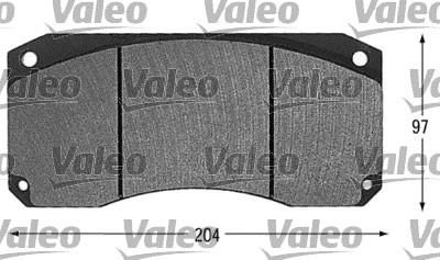 Valeo 541605 комплект тормозных колодок, дисковый тормоз на RENAULT TRUCKS R