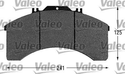 Valeo 541617 комплект тормозных колодок, дисковый тормоз на IVECO EuroStar