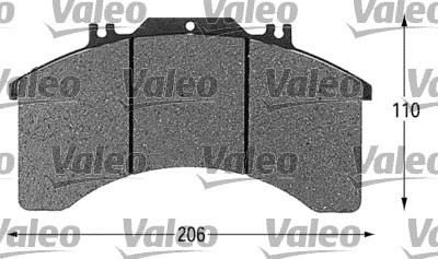 Valeo 541657 комплект тормозных колодок, дисковый тормоз на IVECO EuroCargo