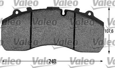 Valeo 541677 комплект тормозных колодок, дисковый тормоз на IVECO EuroCargo