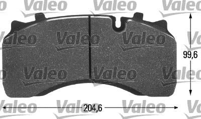 Valeo 541693 комплект тормозных колодок, дисковый тормоз на RENAULT TRUCKS Midlum