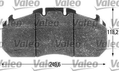 Valeo 541699 комплект тормозных колодок, дисковый тормоз на MAN TGA