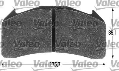 Valeo 541701 комплект тормозных колодок, дисковый тормоз на VOLVO FL 6