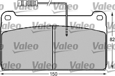 Valeo 541710 комплект тормозных колодок, дисковый тормоз на MERCEDES-BENZ UNIMOG