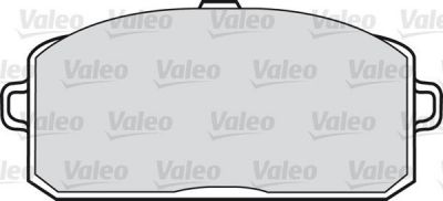 Valeo 551504 комплект тормозных колодок, дисковый тормоз на TOYOTA STARLET универсал (KP6_)