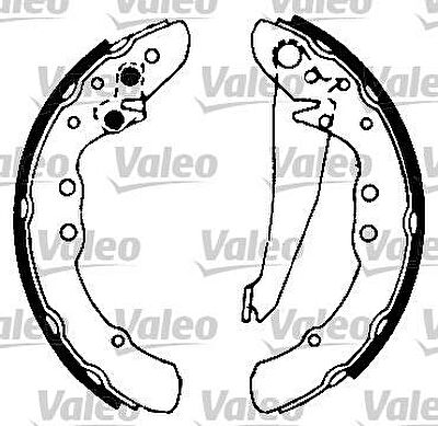 Valeo 553603 комплект тормозных колодок на AUDI 100 Avant (44, 44Q, C3)