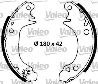 Valeo 553623 комплект тормозных колодок на RENAULT SUPER 5 (B/C40_)