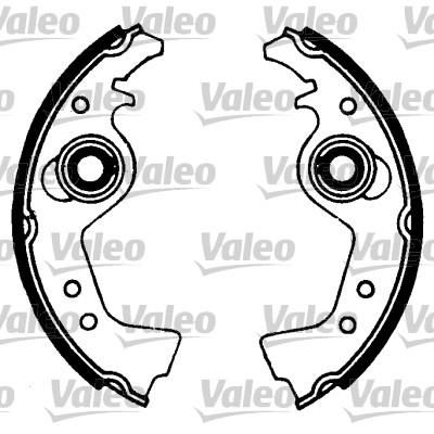 Valeo 553626 комплект тормозных колодок на FIAT UNO (146A/E)