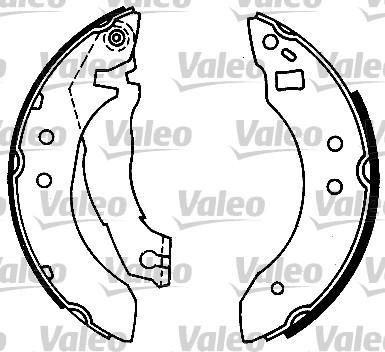 Valeo 553627 комплект тормозных колодок на FORD ESCORT III (GAA)