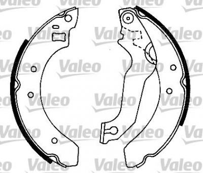 Valeo 553628 комплект тормозных колодок на FORD ORION II (AFF)