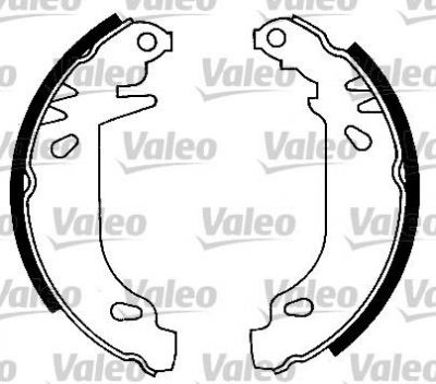 Valeo 553704 комплект тормозных колодок на RENAULT 19 II (B/C53_)