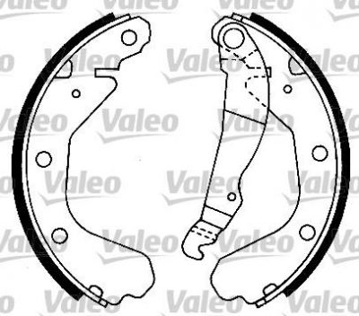 Valeo 553713 комплект тормозных колодок на OPEL KADETT E (39_, 49_)