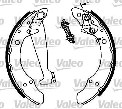 Valeo 553746 комплект тормозных колодок на VW GOLF III (1H1)