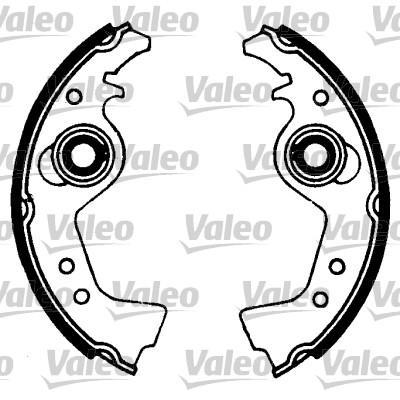 Valeo 553795 комплект тормозных колодок на FIAT PANDA (141A_)