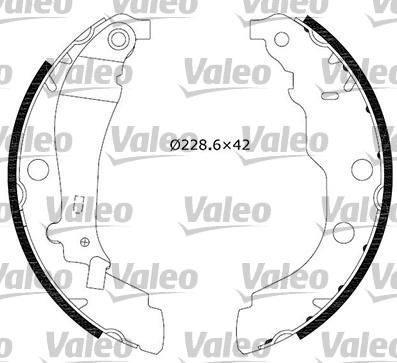 Valeo 553812 комплект тормозных колодок на PEUGEOT 406 Break (8E/F)