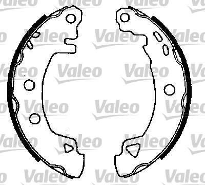 Valeo 553817 комплект тормозных колодок на FIAT MAREA (185)