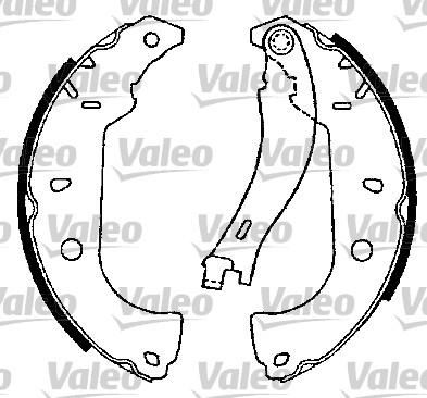 Valeo 553819 комплект тормозных колодок на FIAT FIORINO Pick up (146)