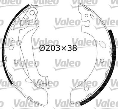 Valeo 553821 комплект тормозных колодок на FORD ESCORT VII (GAL, AAL, ABL)