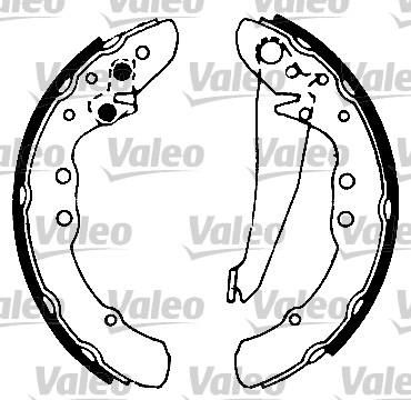 Valeo 553847 комплект тормозных колодок на VW CADDY II фургон (9K9A)