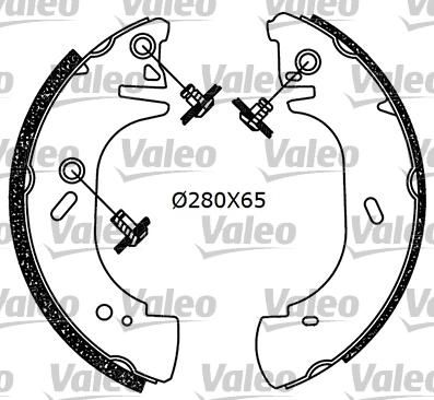 Valeo 553849 комплект тормозных колодок на FORD TRANSIT c бортовой платформой/ходовая часть (E_ _)