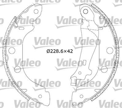 Valeo 553853 комплект тормозных колодок на RENAULT KANGOO (KC0/1_)