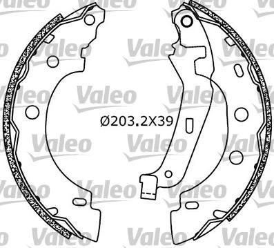 Valeo 553854 комплект тормозных колодок на RENAULT KANGOO (KC0/1_)