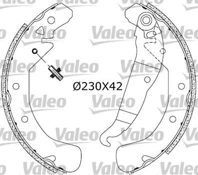 Valeo 553858 комплект тормозных колодок на OPEL VECTRA B универсал (31_)