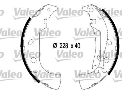 Valeo 553867 комплект тормозных колодок на FIAT MAREA Weekend (185)