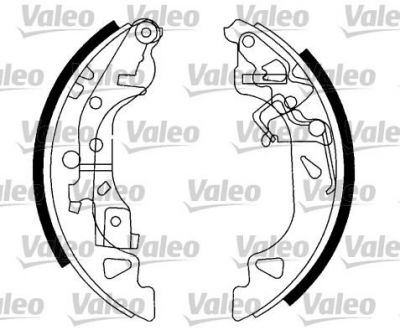 Valeo 553868 комплект тормозных колодок на FIAT PUNTO (188)