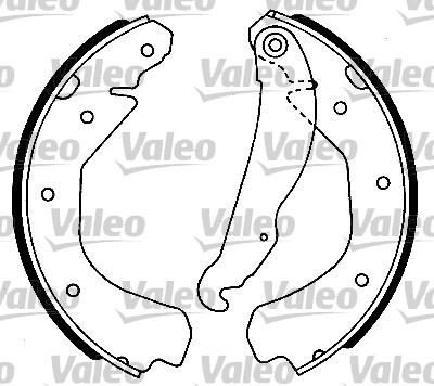 Valeo 554580 комплект тормозных колодок на OPEL ASCONA C (81_, 86_, 87_, 88_)