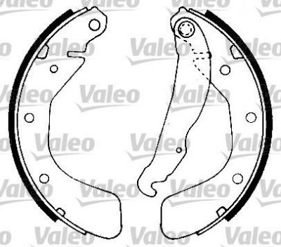 Valeo 554624 комплект тормозных колодок на OPEL ASTRA F Наклонная задняя часть (53_, 54_, 58_, 59_)