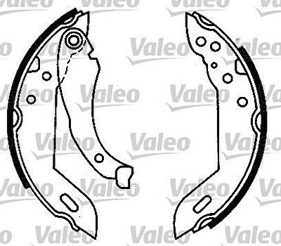 Valeo 554676 комплект тормозных колодок на RENAULT 19 II (B/C53_)