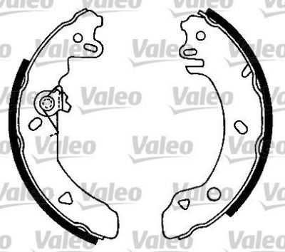 Valeo 554716 комплект тормозных колодок на FORD FIESTA фургон (FVD)