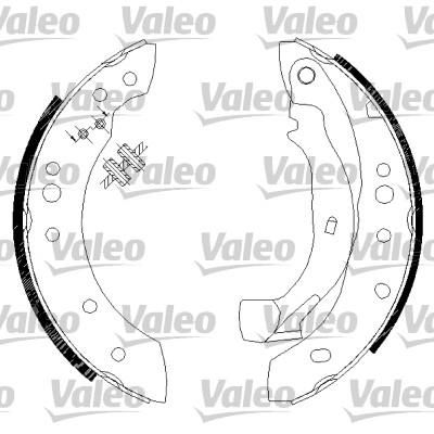 Valeo 554726 комплект тормозных колодок на RENAULT CLIO II (BB0/1/2_, CB0/1/2_)