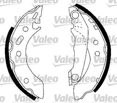 Valeo 554750 комплект тормозных колодок на FORD ESCORT VII седан (GAL, AFL)