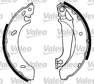 Valeo 554753 комплект тормозных колодок на FORD ESCORT VII седан (GAL, AFL)