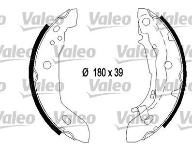 Valeo 554756 комплект тормозных колодок на MERCEDES-BENZ A-CLASS (W168)