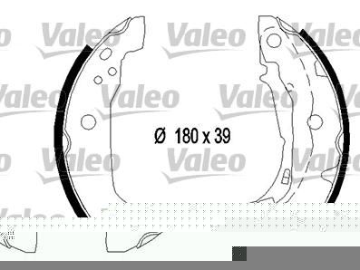 Valeo 554756 комплект тормозных колодок на MERCEDES-BENZ A-CLASS (W168)