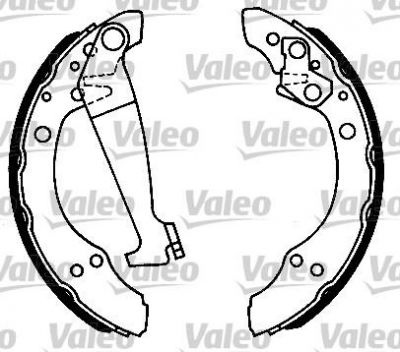 Valeo 554781 комплект тормозных колодок на VW PASSAT (32B)