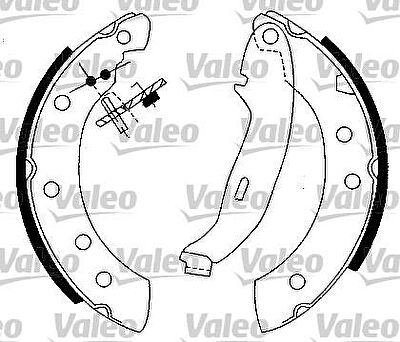 Valeo 554795 комплект тормозных колодок на PEUGEOT 306 кабрио (7D, N3, N5)