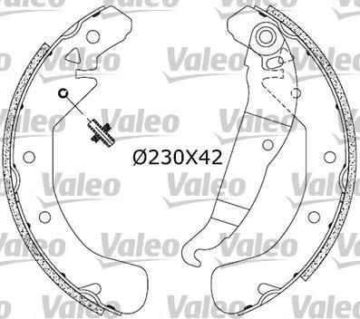 Valeo 554796 комплект тормозных колодок на OPEL ASTRA H (L48)