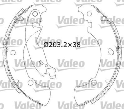 Valeo 554818 комплект тормозных колодок на FIAT MAREA (185)