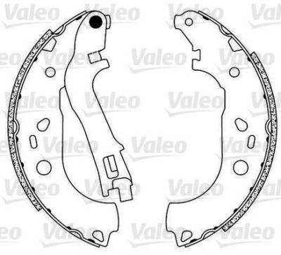 Valeo 554823 комплект тормозных колодок на FIAT DOBLO фургон/универсал (263)
