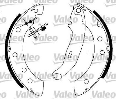 Valeo 554849 комплект тормозных колодок на PEUGEOT 206 SW (2E/K)