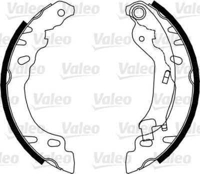 Valeo 554850 комплект тормозных колодок на FIAT PANDA (169)