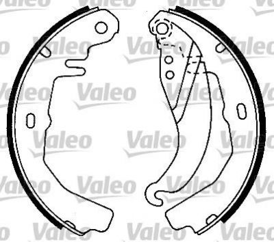 Valeo 562052 комплект тормозных колодок на OPEL ASCONA C (81_, 86_, 87_, 88_)