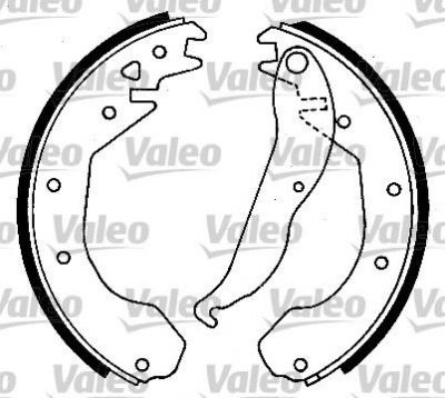 Valeo 562058 комплект тормозных колодок на OPEL KADETT E Combo (38_, 48_)