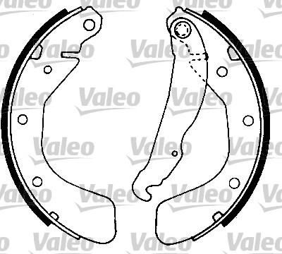 Valeo 562077 комплект тормозных колодок на OPEL ASTRA F Наклонная задняя часть (53_, 54_, 58_, 59_)