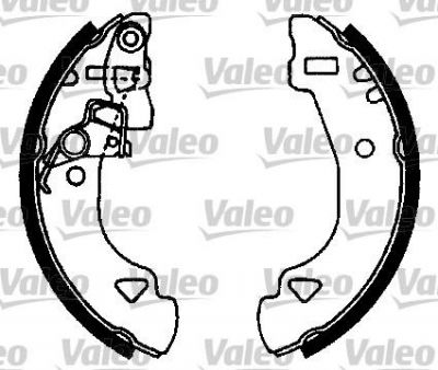Valeo 562583 комплект тормозных колодок на FIAT UNO (146A/E)