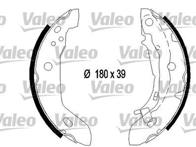 Valeo 562645 комплект тормозных колодок на MERCEDES-BENZ A-CLASS (W168)